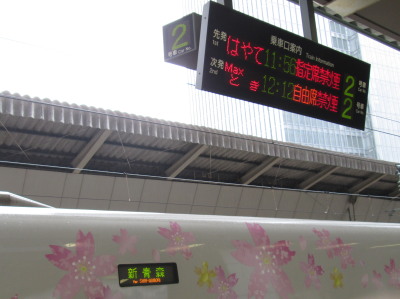 【旅行記】羽田 ⇒ 東京駅 ⇒ 八戸(東北新幹線 はやて25号)